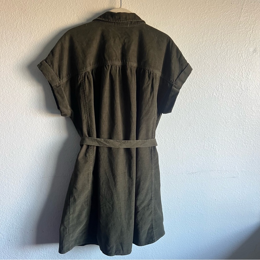 Anthropologie VELVET
MACIE DRESS Shirt dress Mini Green Bark Button-Up Dress NWT - Picture 11 of 15